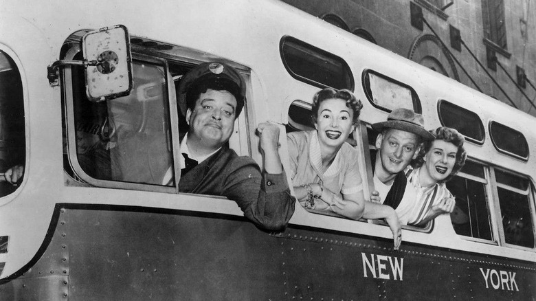 The Honeymooners on bus