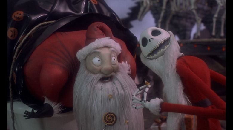 Santa Claus and Jack Skellington