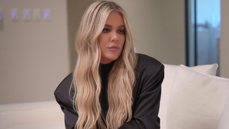 Khloe Kardashian annoyed