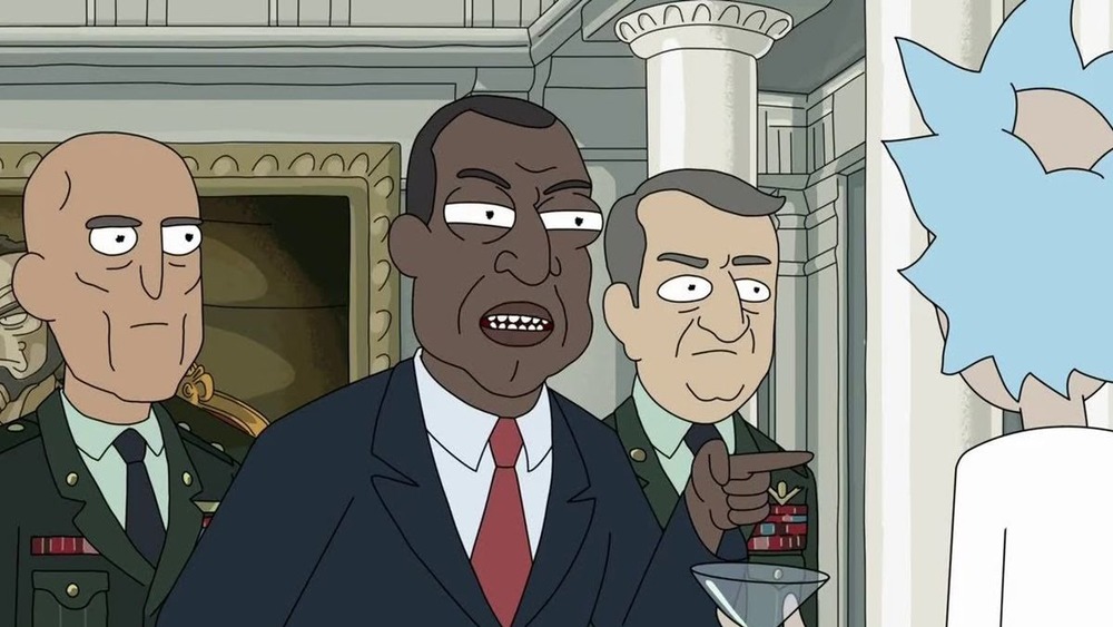 The President facing Rick Sanchez