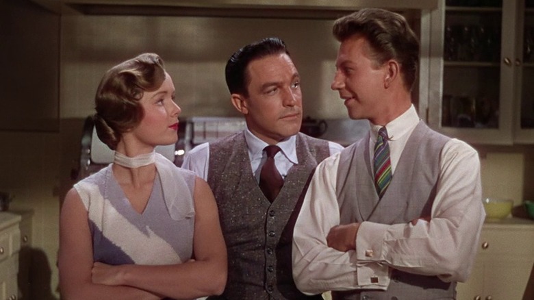 Don, Kathy, and Cosmo singing in kitchen