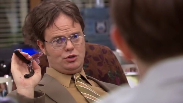 Dwight Schrute talking