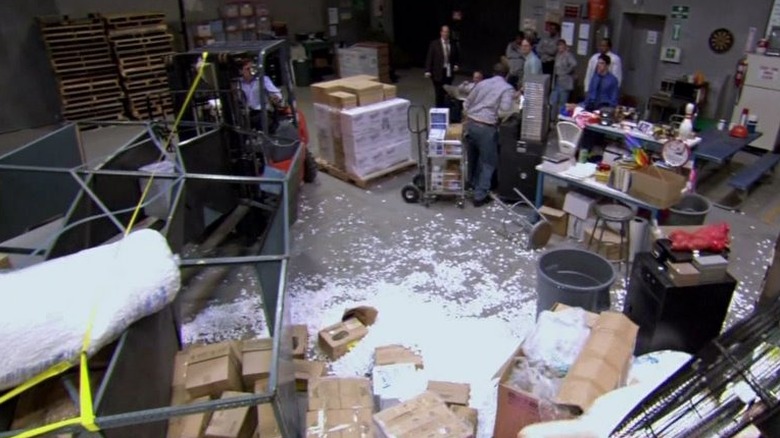 Michael in the warehouse