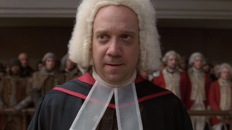 John Adams wearing court wig