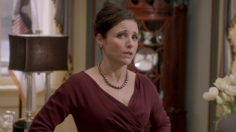 Selina Meyer raising eyebrows