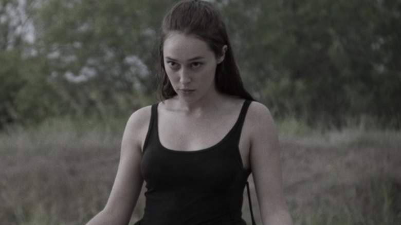 Alicia Clark wearing tank top