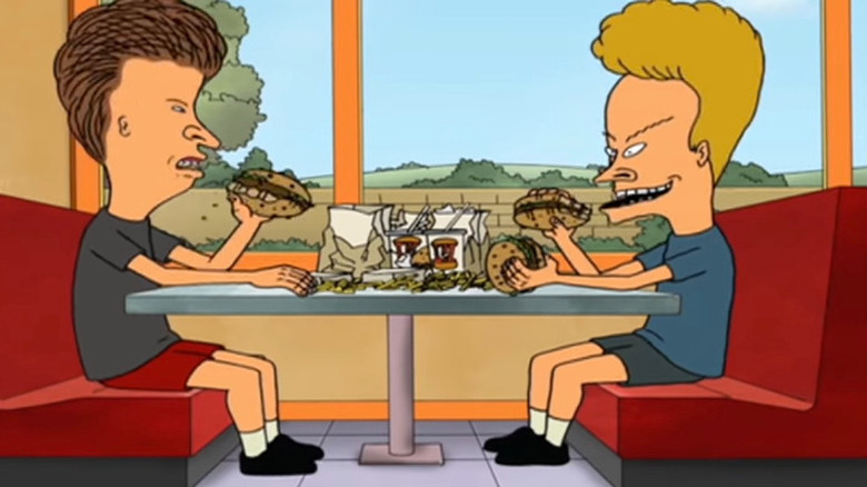 Beavis eating