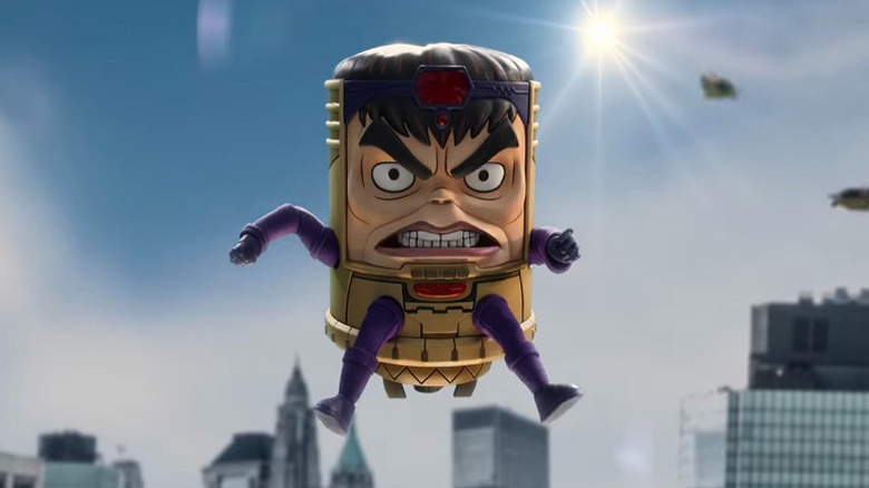 M.O.D.O.K. floating