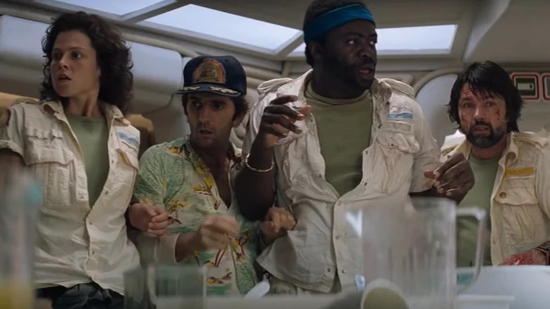 Nostromo crew in Alien