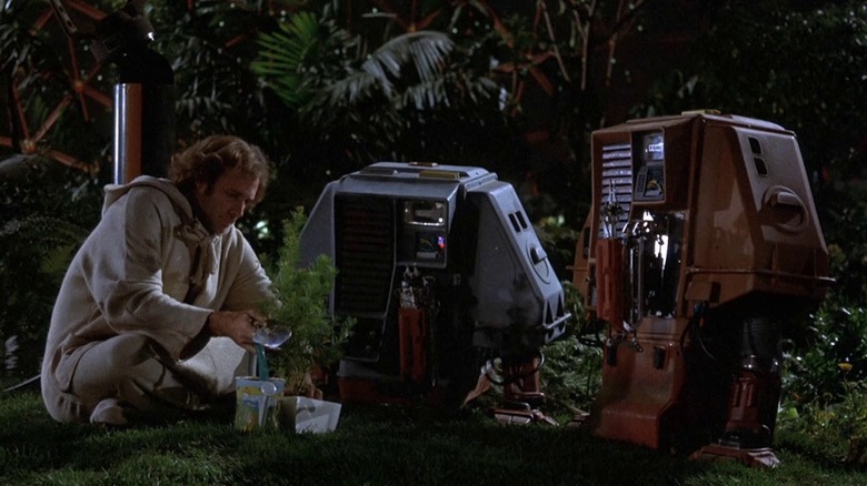 Bruce Dern with robots in Silent Running