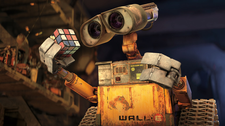 WALL-E with rubik's cube