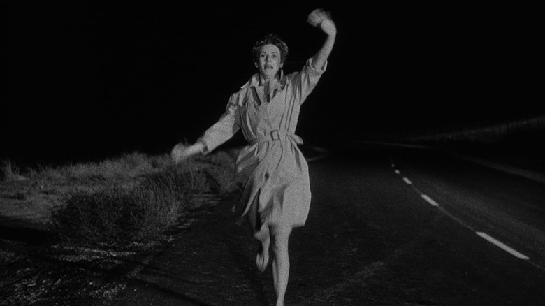 Girl running in Kiss Me Deadly