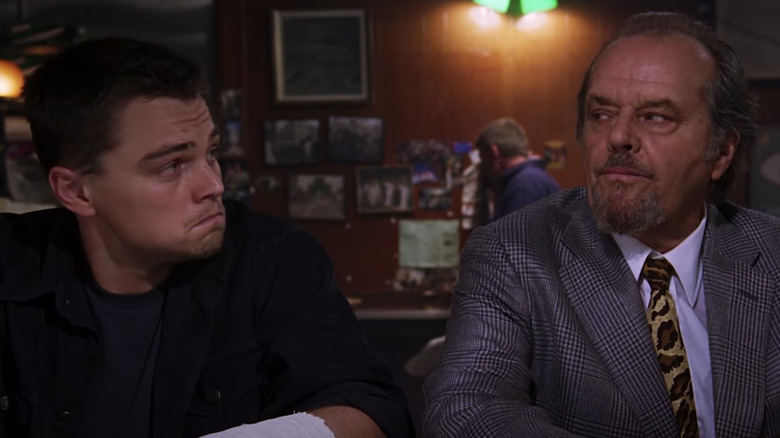 Leonardo DiCaprio and Jack Nicholson in The Departed