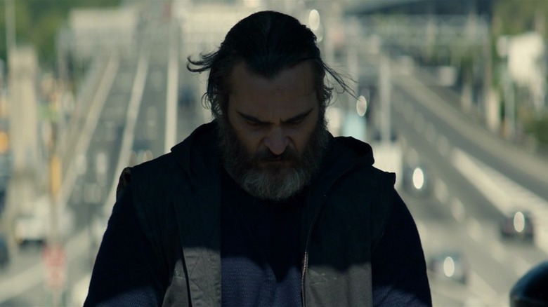 Joaquin Phoenix sad