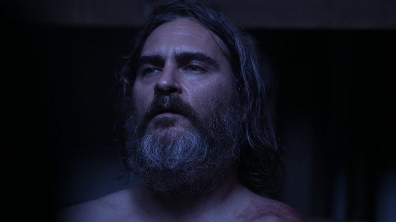 Joaquin Phoenix looking sad