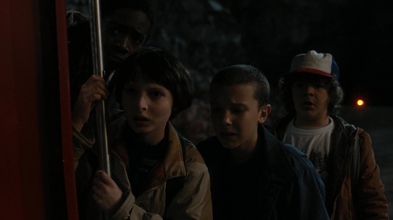 Lucas, Mike, Eleven and Dustin