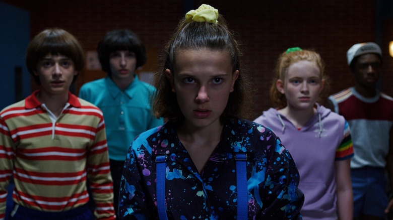 Eleven and the gang, Stranger Things