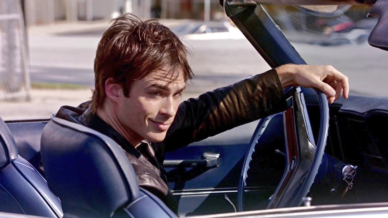 The Vampire Diaries Damon driving 