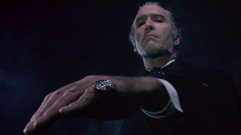 Christopher Lee wearing ring