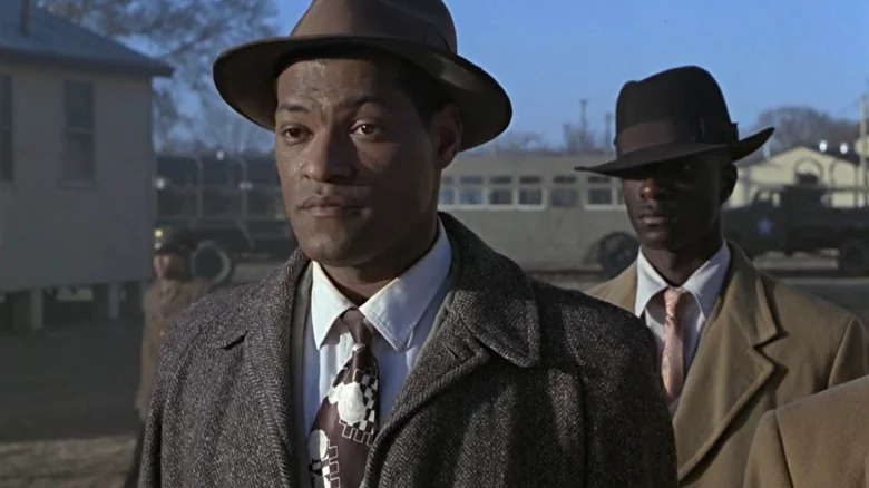 Laurence Fishburne wearing hat