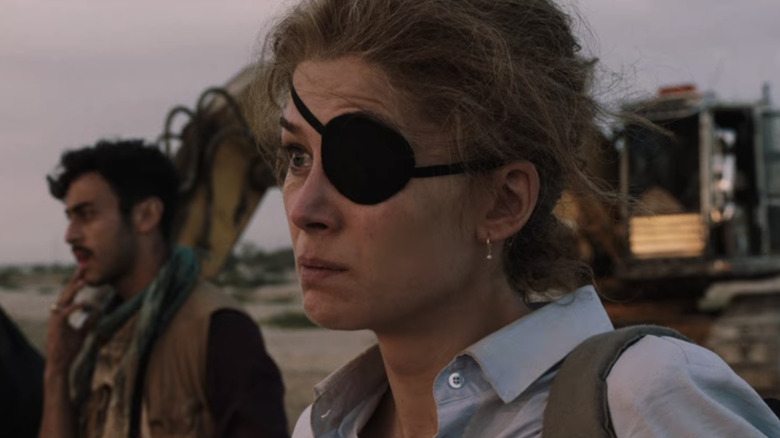 Marie Colvin with eyepatch