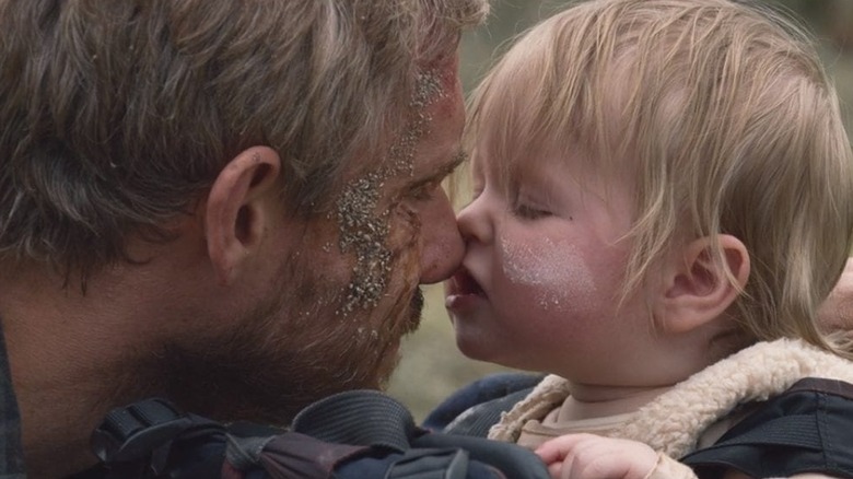 Martin Freeman with baby