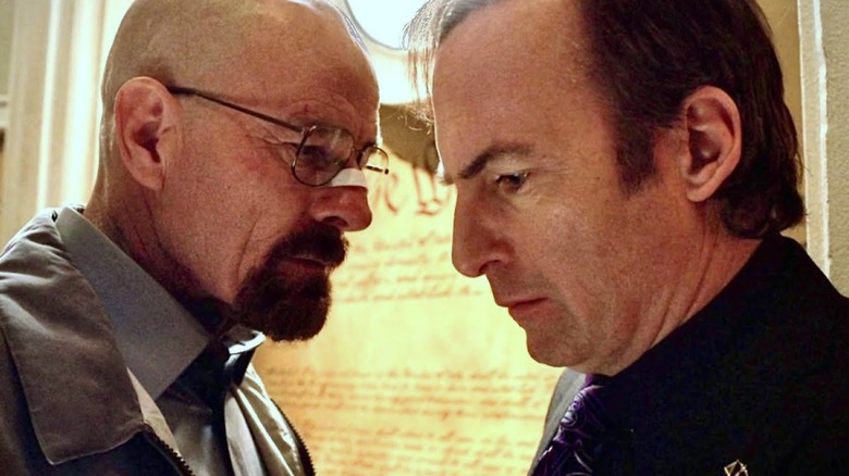 Walter White threatening Saul Goodman