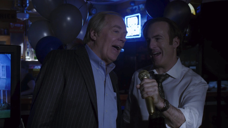 Jimmy and Chuck singing karaoke in "Winner"