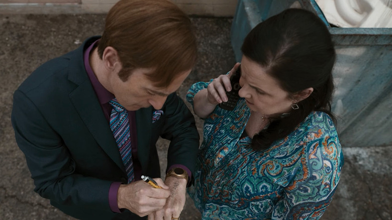 Jimmy McGill and Francesca Liddy on Better Call Saul