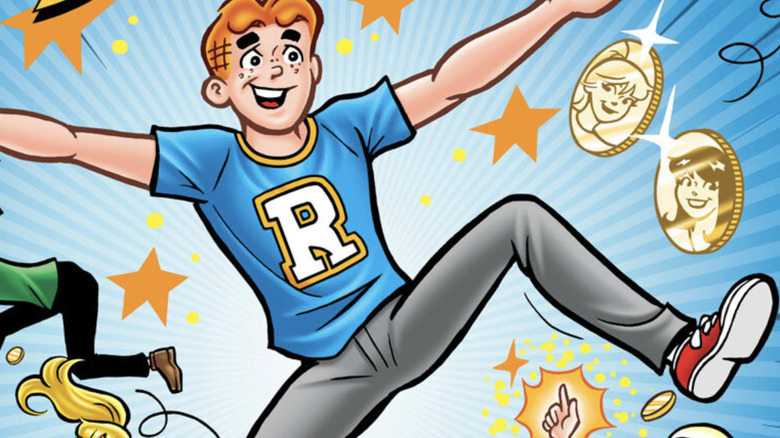 Archie jumps near coins