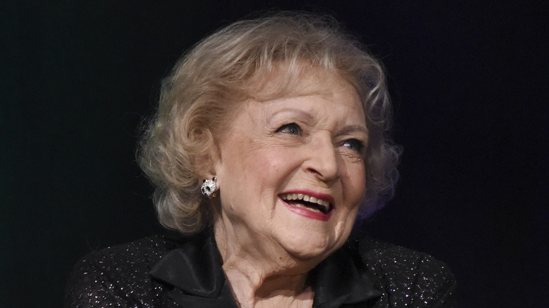 Betty White smiling wide