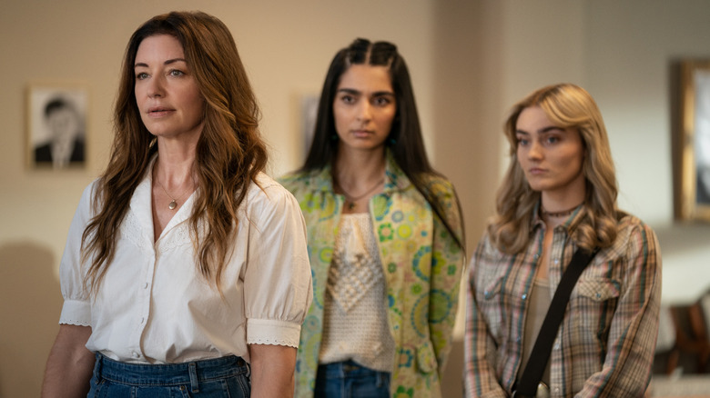 Millie, Latika, and Mary looking intense in The Winchesters