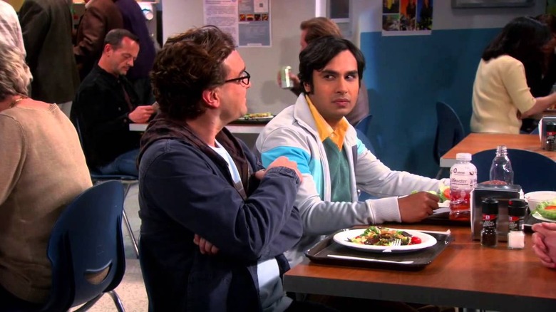 Raj gives Leonard dirty look