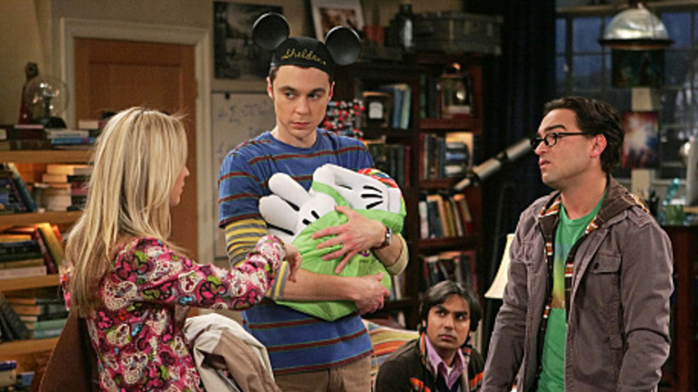 Sheldon in Mickey Mouse ears