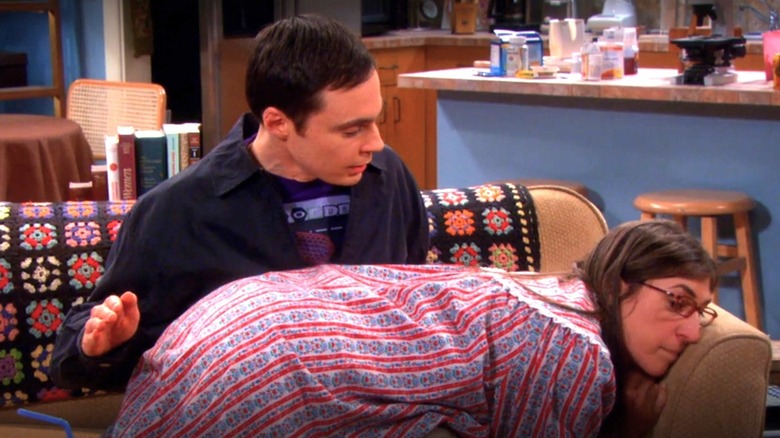 Sheldon spanking Amy