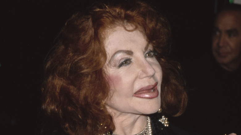 Jackie Stallone turns her head