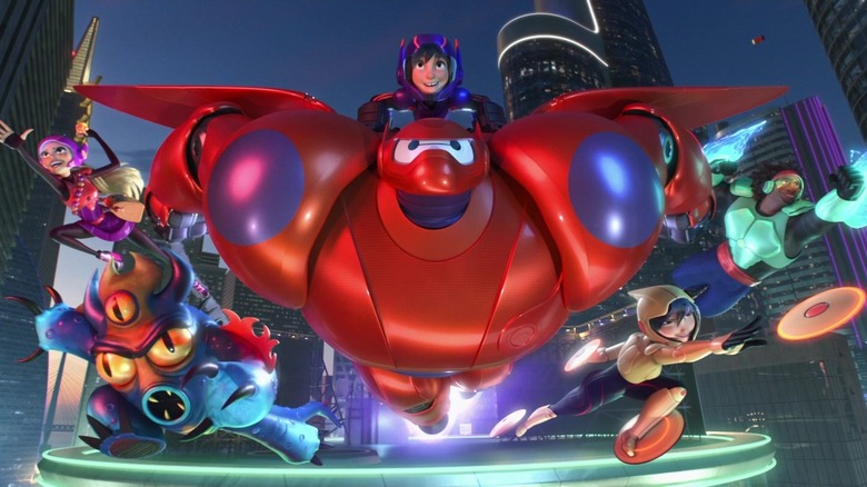 Big Hero 6 team flying