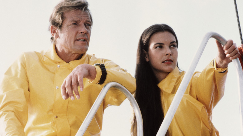 James Bond and Melina Havelock on boat