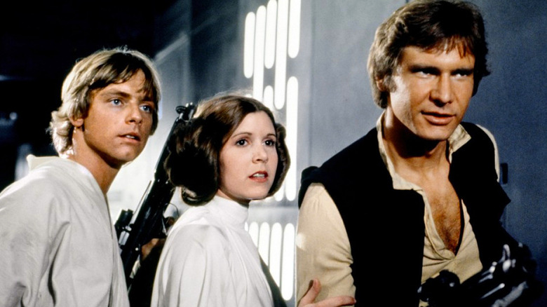 Luke, Leia and Han in trouble