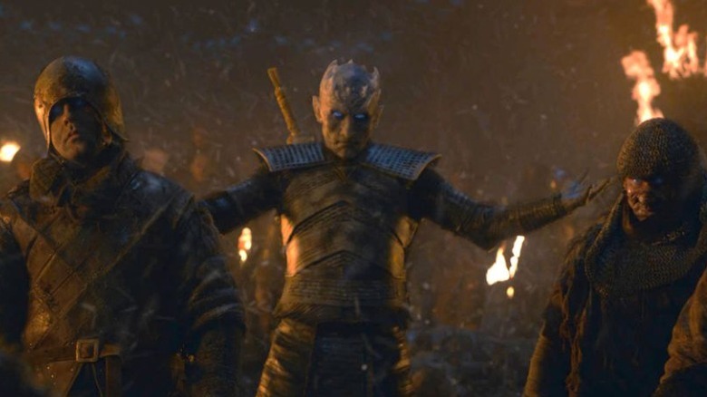 The Night King commands his army of undead