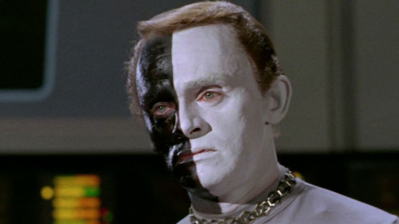 Frank Gorshin as Commander Bele in the "Star Trek" episode "Let That Be Your Last Battlefield."