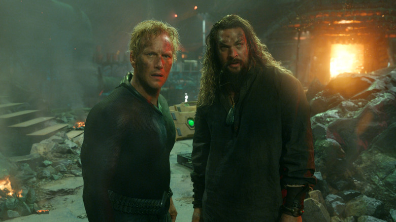 Orm and Aquaman in Black Manta's base