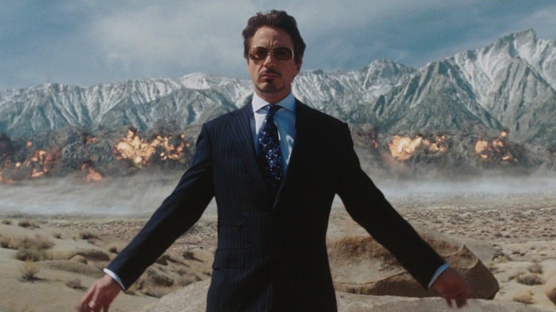 Tony Stark blows up mountains