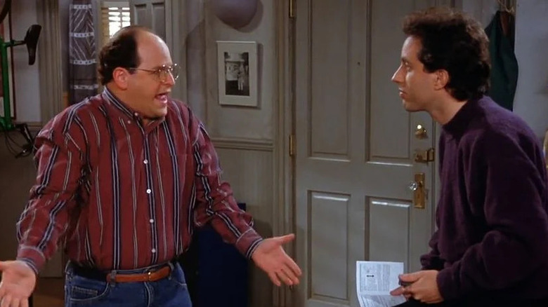 George explains his latest mishap to Jerry