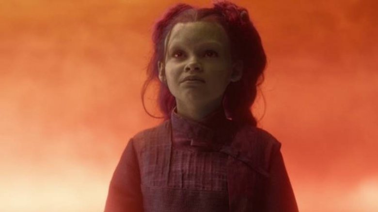 Child Gamora in Avengers: Infinity War