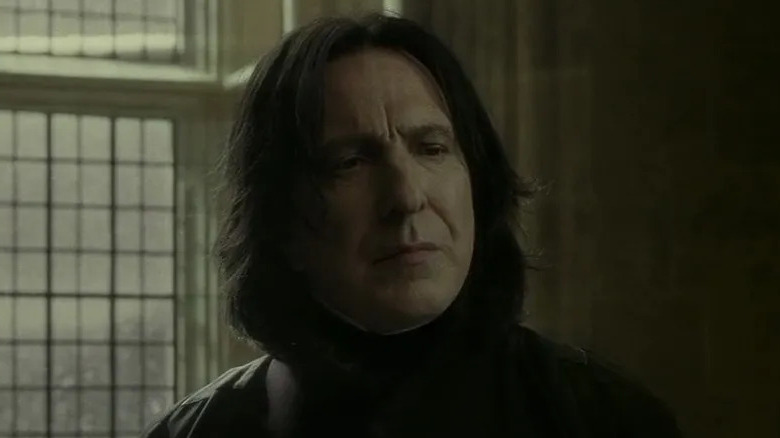 Professor Snape scowling