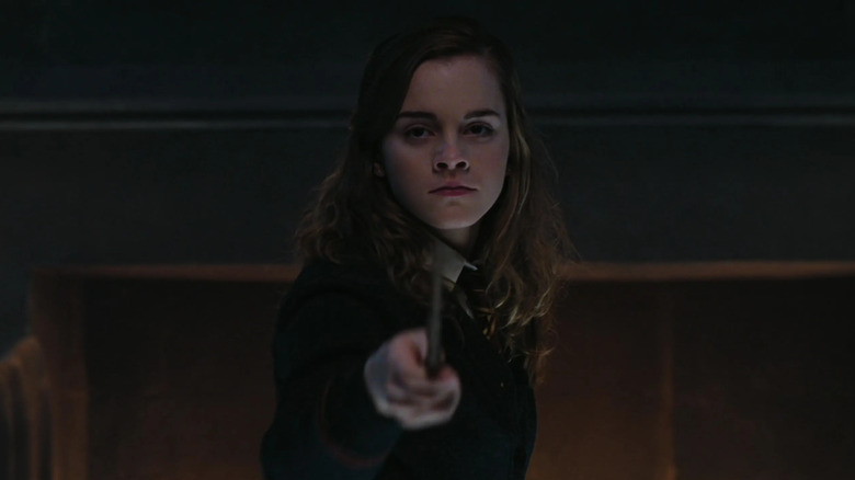 Hermione casting spell