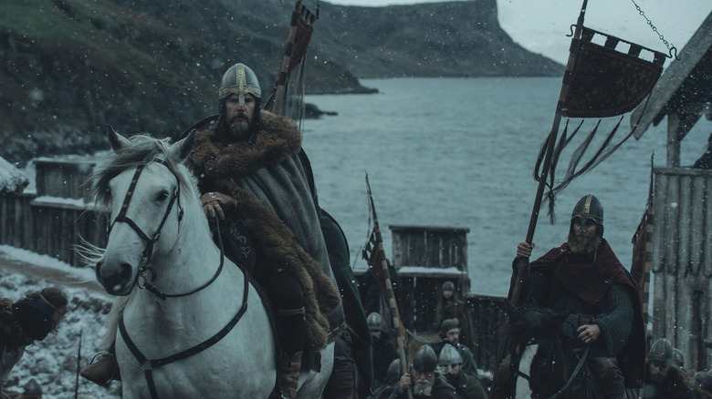 King Aurvandil and Vikings on horseback