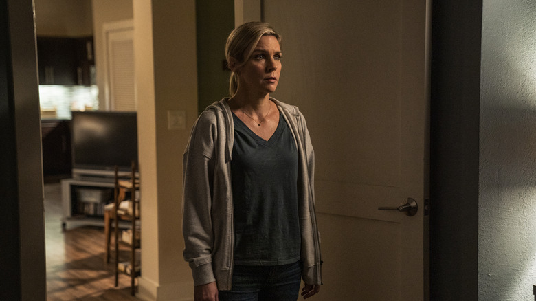 Rhea Seehorn is shocked as Kim Wexler