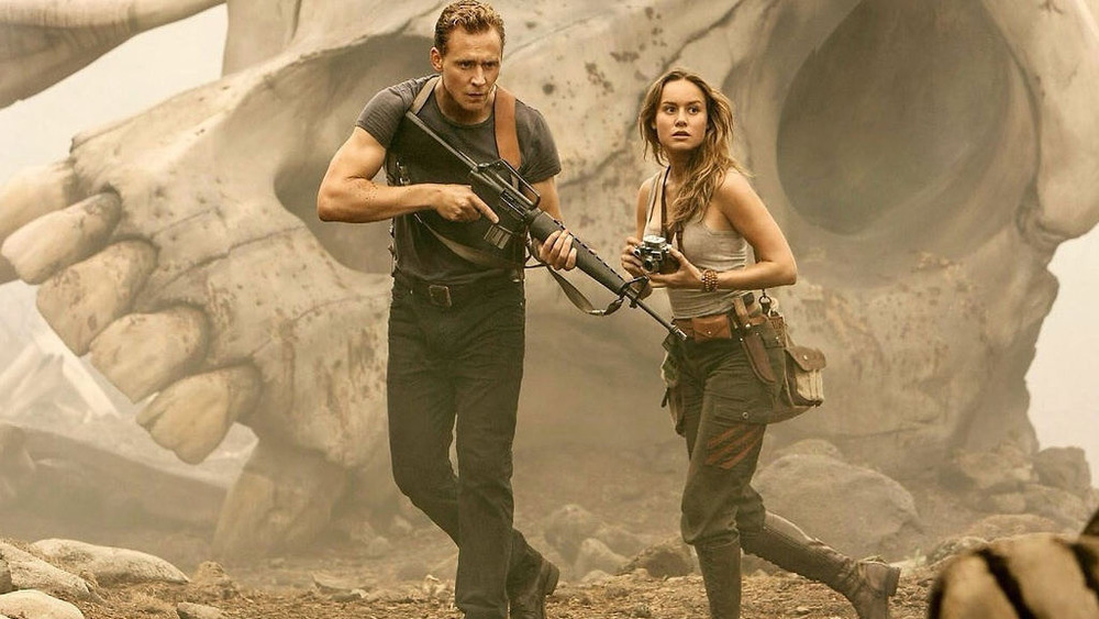 Brie Larson and Tom Hiddleston in Kong: Skull Island